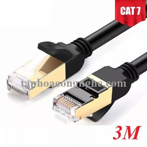 Ugreen 11270 3M màu Đen Cáp mạng LAN CAT7 STP chống nhiễu NW107 30011270